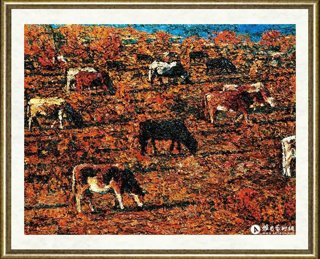 邵增虎_觅食牛群_br_Cattle Grazing